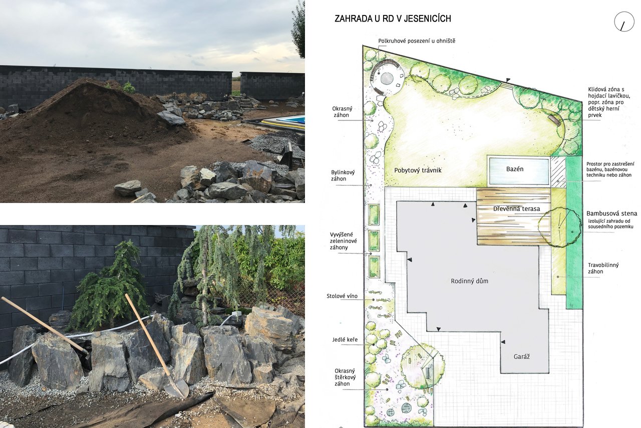 STAV ZAHRADY NA ZAČATKU