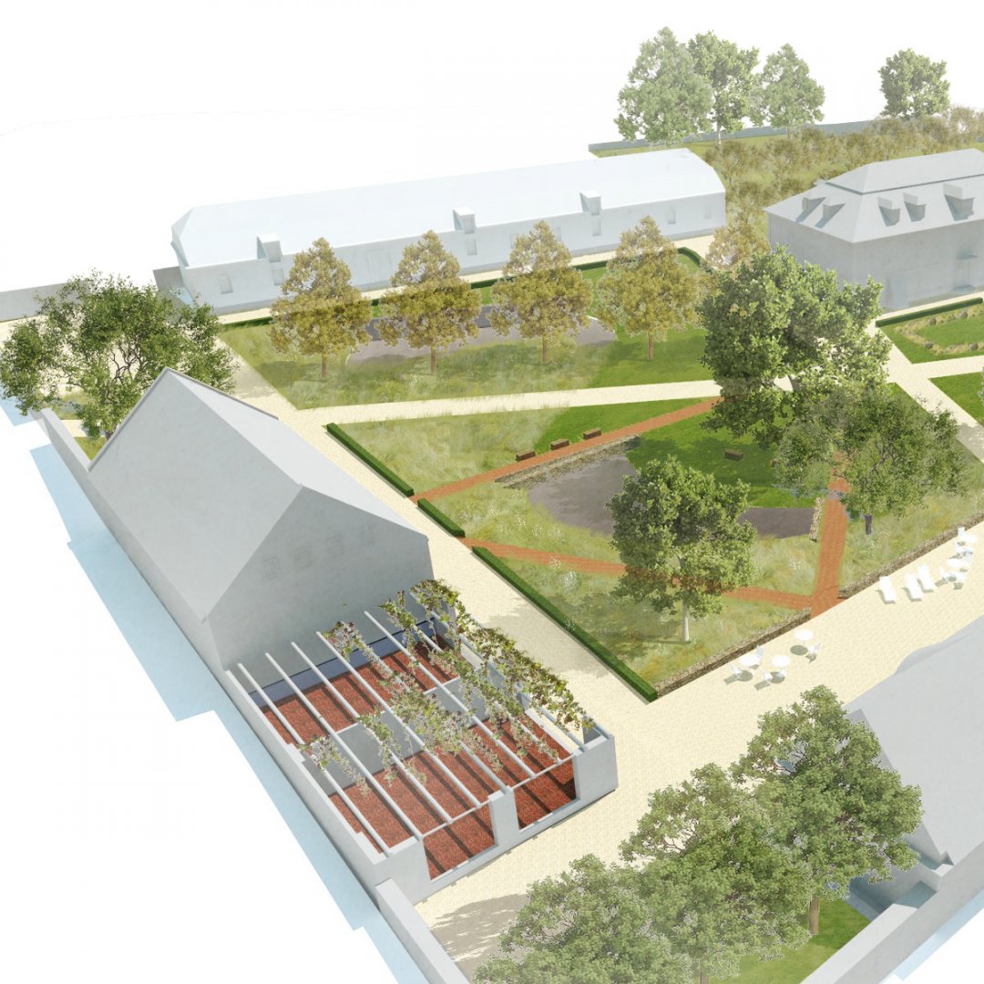 Zámecký areál Skřiváň