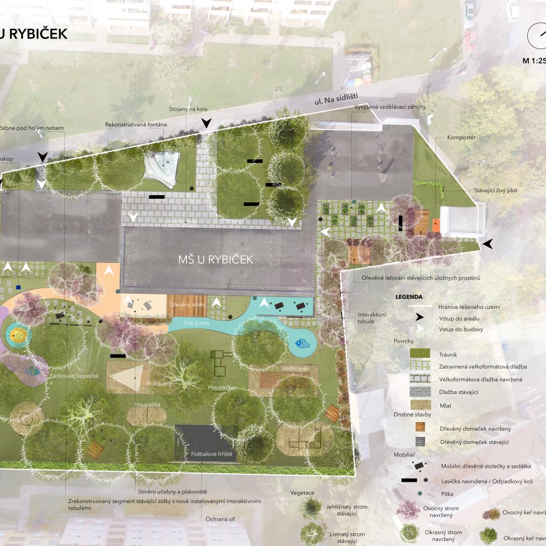 Interaktivní zahrada MŠ u Rybiček